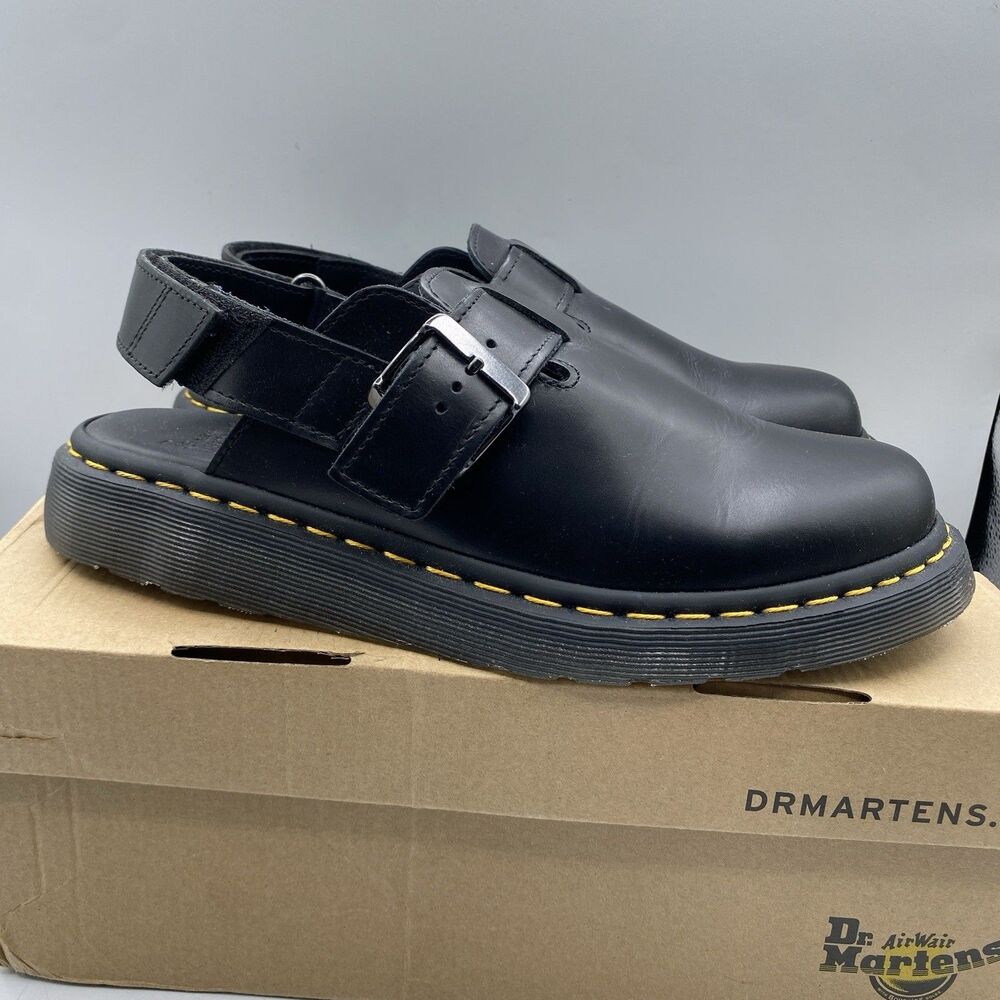 Dr Marten Jorge II Sandals Men 42 US 9 Black Slingback Buckle Casual NWB - Picture 4 of 11